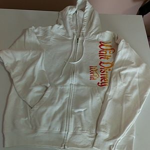 Walt Disney World Zip Up Hoodie White
